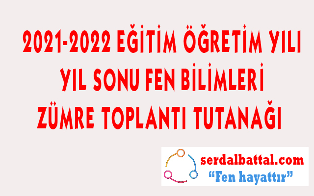 Yıl Sonu Okul Fen Zümresi